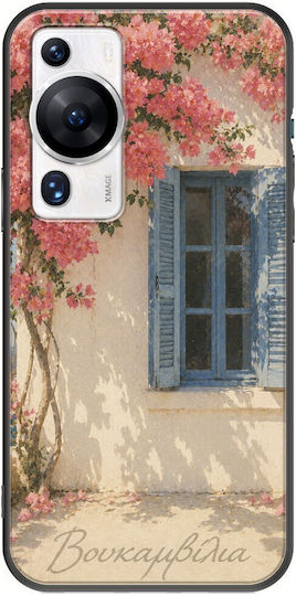 Handyhülle Kalokairi Collection Boukamvília Huawei P60 Pro Schwarz Tpu Schwarz Silikon