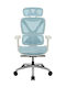 Bürostuhl mit Armen Weiß/Blau Thunder X3