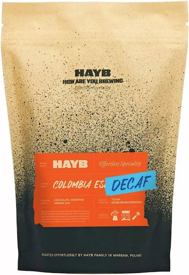 HAYB Cafea Espresso Decafeinizat Columbia Boabe 250g
