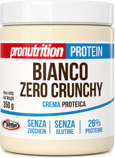 ProNutrition Βιολογική Πραλίνα Τραγανή Ολικής Άλεσης με λευκή σοκολάτα zero crunchy 350gr