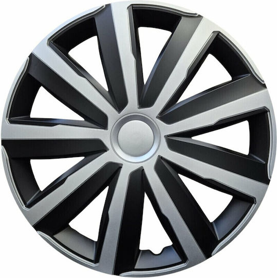Wheel Covers Set Cridem Drift 4pcs Silver Black 15''