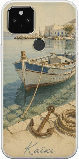 Husă Kalokairi Collection Bărci Google Pixel 5a 5G TPU Flexibil Silicon Transparent