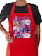 Koupakoupa Huntrix Rumi Mira Zoey Kitchen Apron Red 22x40cm KP_31181