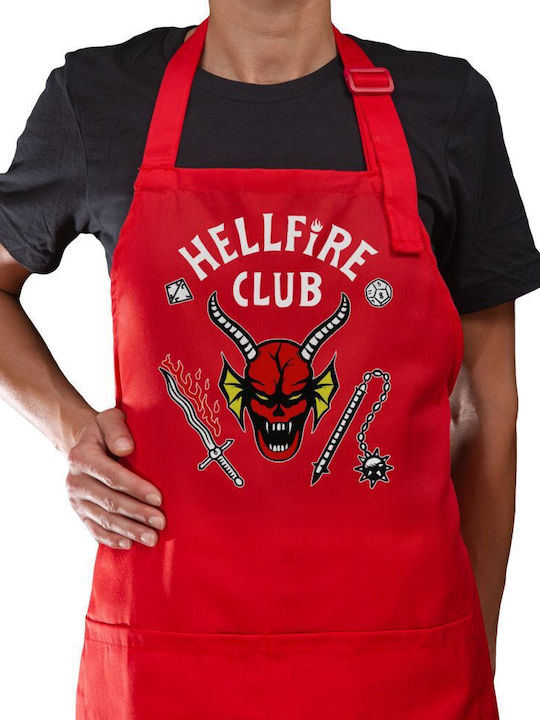 Koupakoupa Hellfire Club Kitchen Apron Red 22x40cm KP_14140 Apron