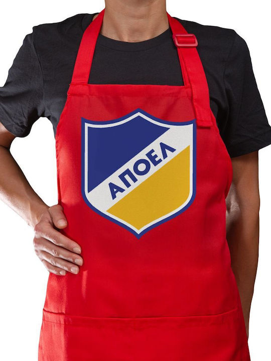 Koupakoupa FC Apoel Nicosia Kitchen Apron Red 2...