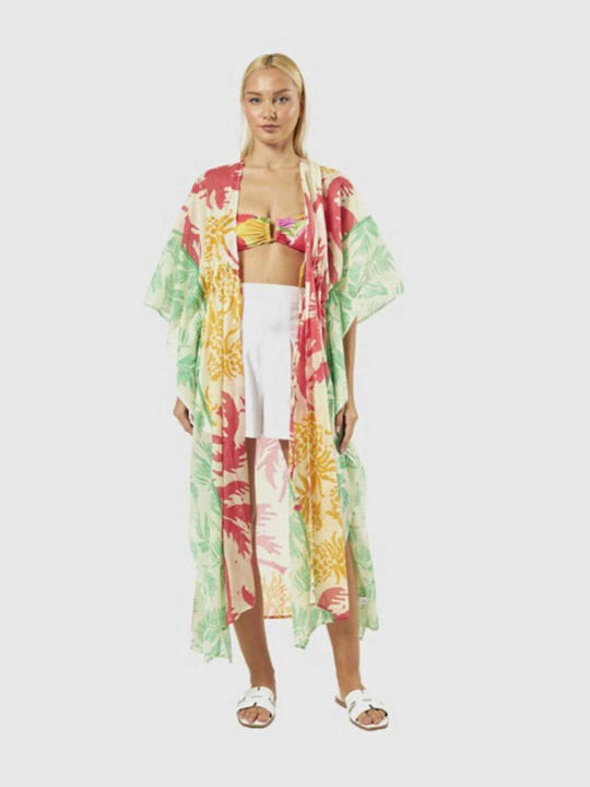 Verde Multicolour Beachwear Caftan
