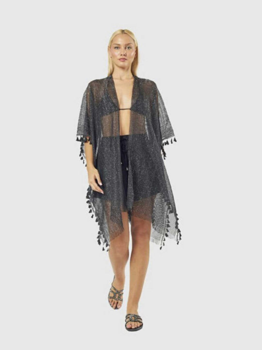 Verde Caftan De Plajă Pentru Femei Negru