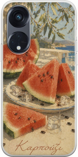 Kalokairi Collection Watermelon Case Oppo Reno 8t 5g Flexible TPU Transparent Silicone