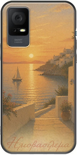 Husă Kalokairi Collection Apus Tcl 408 Black Tpu Neagră Silicon