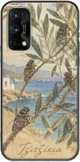 Handyhülle Kalokairi Collection Zizikia Realme 7 5G Schwarzes Tpu Schwarze Silikon