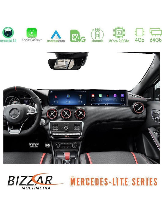 Bizzar Car Audio System for Mercedes-Benz A Class Bluetooth USB AUX WiFi GPS Apple CarPlay Android Auto CD with 6" Touch Screen