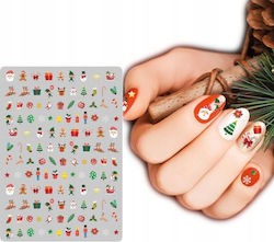 Dekorative Nageldesign Aufkleber Weihnachtsmischung