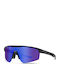 Unisex Sunglasses with Horn-Rimmed Frame Black-Blue Polarized MM/17102/4 Black Dark Blue Kinetic