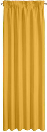 Eurofirany Перде с Плик с писалка Rita Горчичен 140x270см