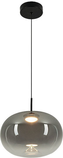 Zambelis Lights Grey LED Ceiling Light with Warm White Light 28x28cm