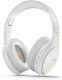 PowerLocus P19 Безжични / Жични Over Ear Слушалки с 60 Часа Работа и Бързо Зареждане Бели