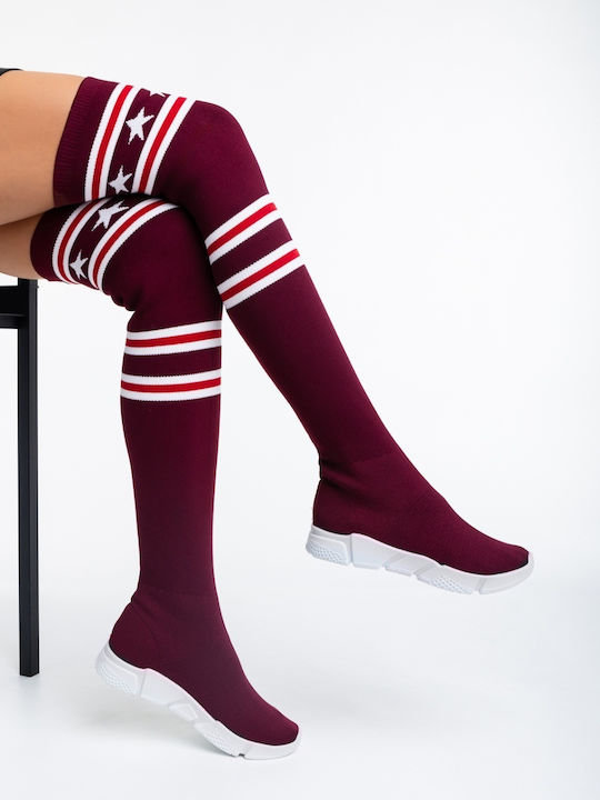 Cizme Dama Burgundy