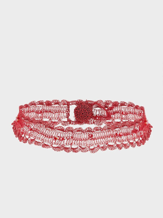 Nali Gestricktes Rotes Halsband