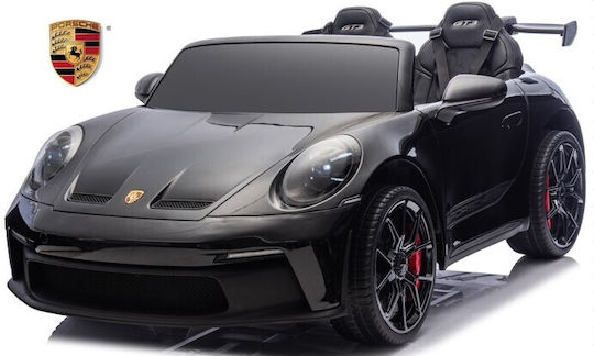 Porsche GT3 Две Места с Дистанционно Управление Лицензиран 24 Волта Черен за 2+ Години