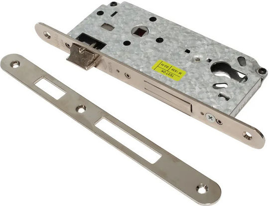 Cisa Einbauschloss Vordertür Oval Breite Zunge Zentrum 40mm Silber Farbe Gelb Größe 40mm