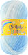 Kamgarn Cicibebe Batik Knitting Yarn Col550-02 Light Blue Multicoloured Acrylic 100gr 360mtr