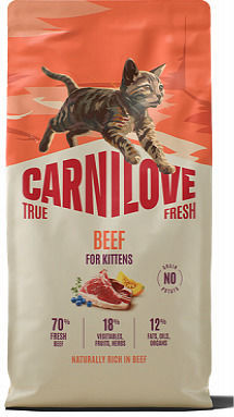 Carnilove Ξηρά Τροφή για Ανήλικες Γάτες με Βοδινό 6kg