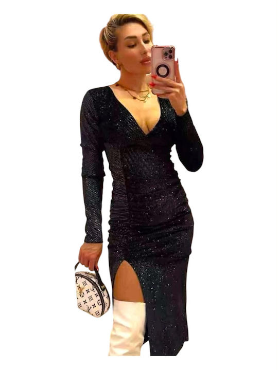 Midi Evening Black Dress