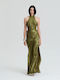 Maxi Evening Dress Olive