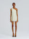 Summer Mini Evening Dress with Lace Mint