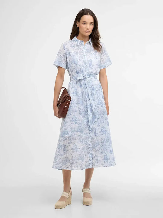 Barbour Καλοκαιρινό Midi Σεμιζιέ Φόρεμα Bluete