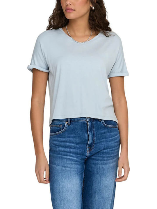 Jdy Damen Bluse Cashmere Blau