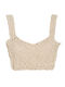 Damen Bluse Sand Beige