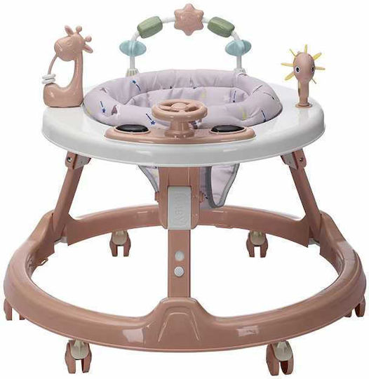 ForAll Baby Walker with Music for 6+ Months Pink