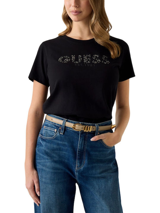 Guess T-Shirt Μαύρο