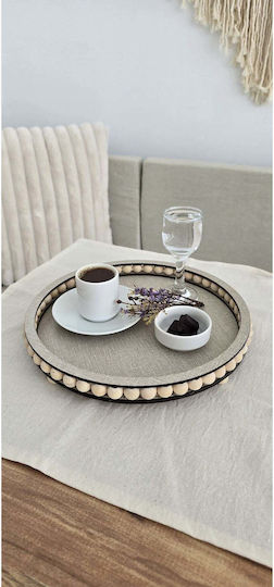 SteweHome Дървен Сервиращ Диск 25x20см