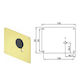 Decorative Rosette Disec Kt2131 Type Omega Mottura Door 120x92mm Bronze