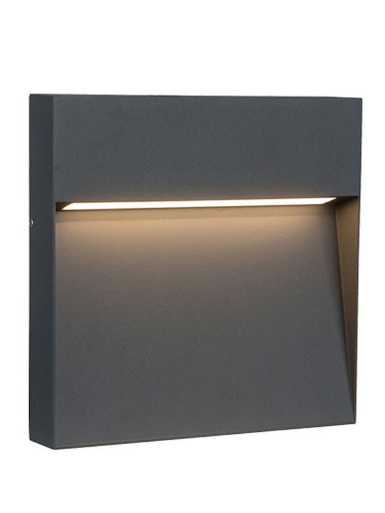 Viokef Lesa Επιτοίχιο Εξωτερικό Φωτιστικό LED 4W 10.5x10.5x2.8εκ.
