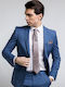 Summer Men's Suit with Slim Fit Striped Raf