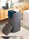 SteweHome Set Fabric Collapsible Laundry Baskets 90l Grey