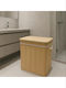 SteweHome Laundry Basket Bamboo 100l 60x52x32cm Yellow