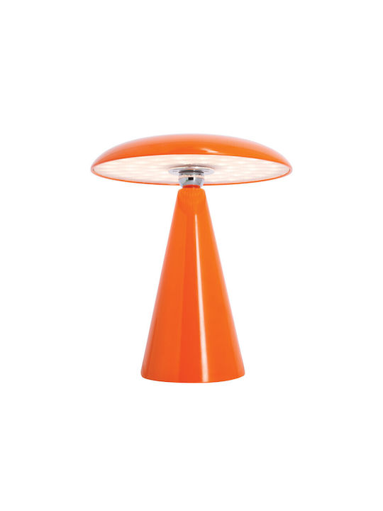 Xanlite LED Table Lamp with Orange Shade and Base