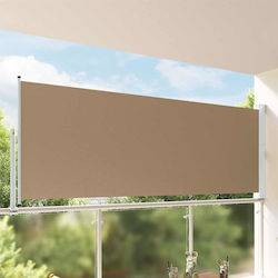 vidaXL Seitliche Terrassenmarkise Braun 1.6x3m vidaXL Seitliche Terrassenmarkise Braun 1.6x3m