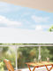 vidaXL Sideway White Terrace Tent 1x3m