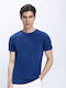 Unisex Baumwolle T-shirt Modern Fit Commander Dunkelblau