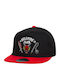 Hellfire Club Stranger Things Flat Snapback Black Red 100% Cotton Unisex One Size