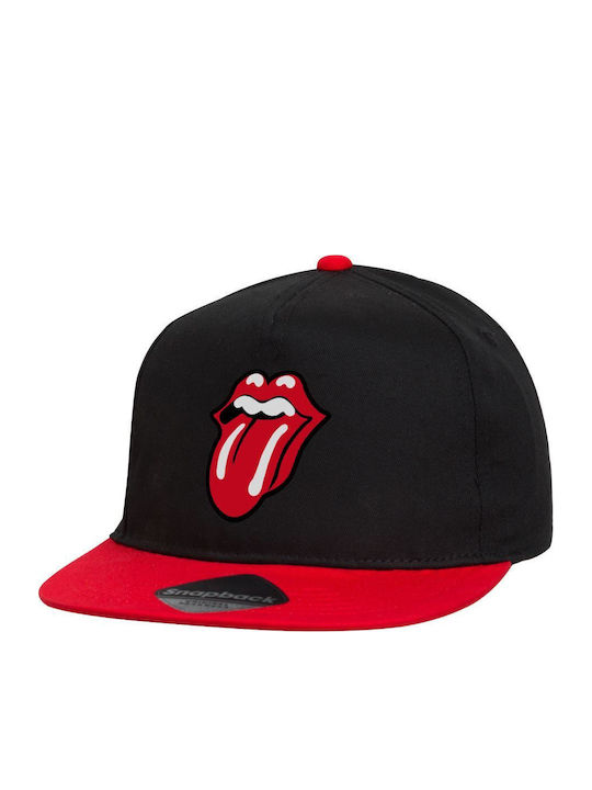 Rolling Stones Kiss Șapcă Flat Snapback Negru R...