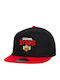 Brawl Stars Kappen Flat Snapback Schwarz Rot 100% Baumwolle Unisex One Size