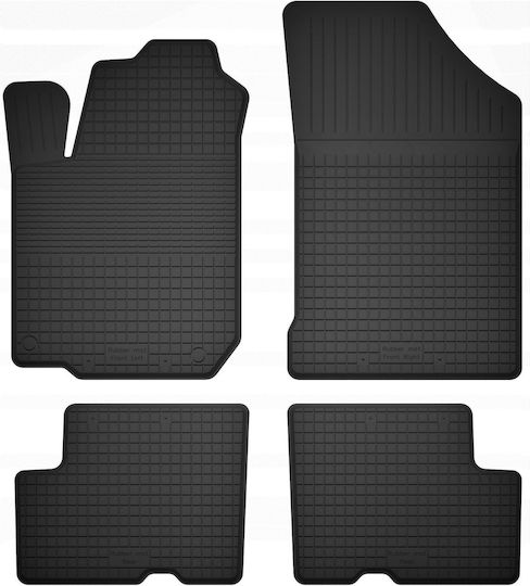 Car Rubber Mats Set 4 Pcs Universal Dacia Logan Ii Sedan Estate 2012