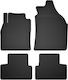 Car Rubber Mats Set 4 Pcs Universal Peugeot 3008 Ii Crossover 2016