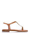 Leather Women's Sandals Tabac